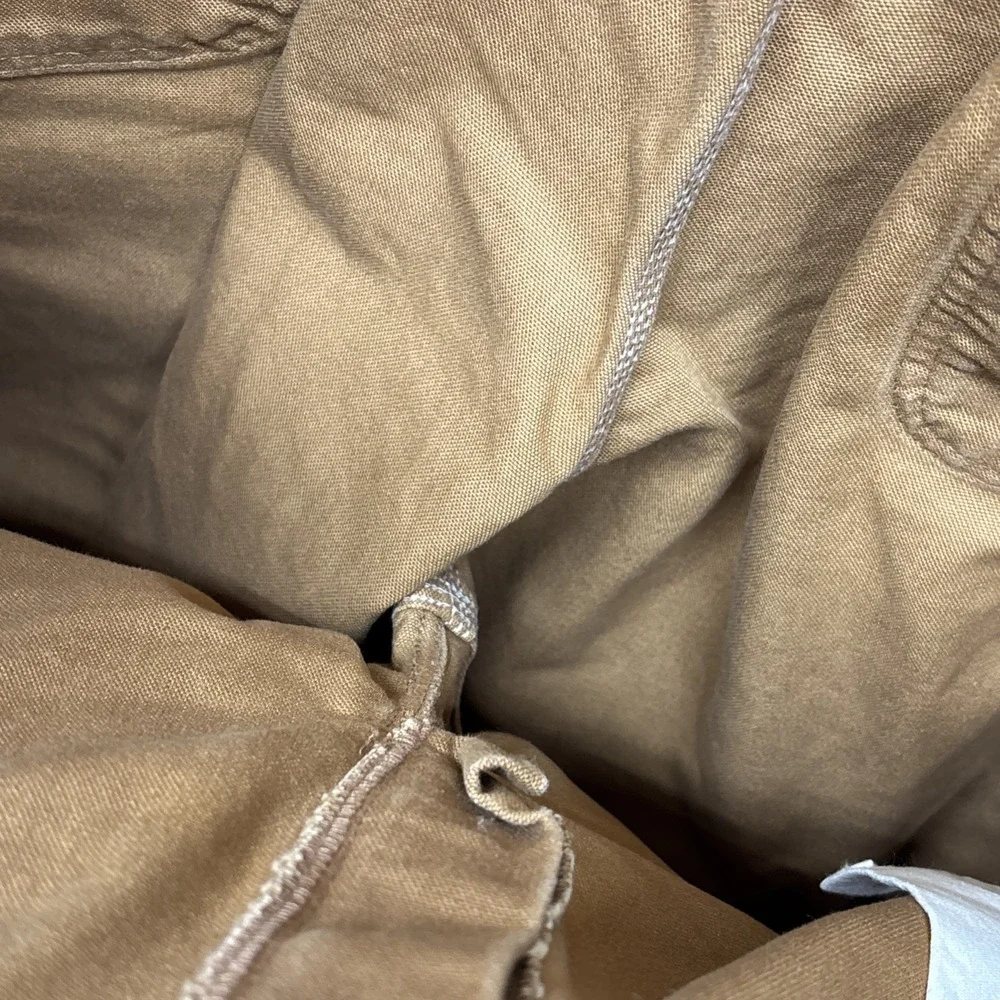 Carhartt Pants Mens 40x30 Brown Canvas Duck Dungaree‎ Fit Carpenter B11 BRN